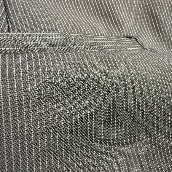 Givenchy Paris Dress Pants Micro-Stripe Wool Trousers Black 34x28 - Picture 9 of 9